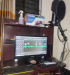 Condnser Microphone, Sound Card, Studio Headphn Compact Set
